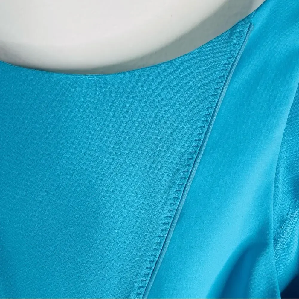 Lululemon blue Ra Ta Ta topper cinch athletic activewear tank top 6